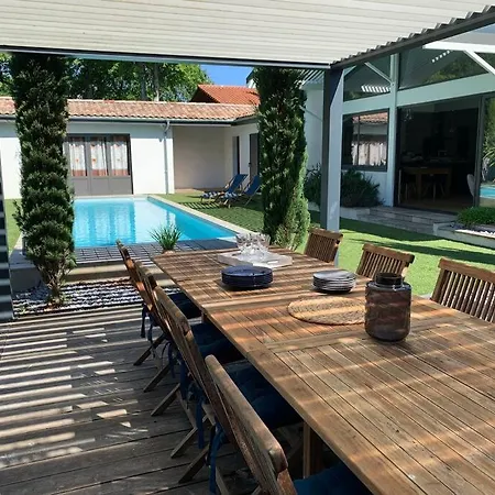 빌라 Grande Familiale Pres Du Bassin - 180m2 앙데르노스레방